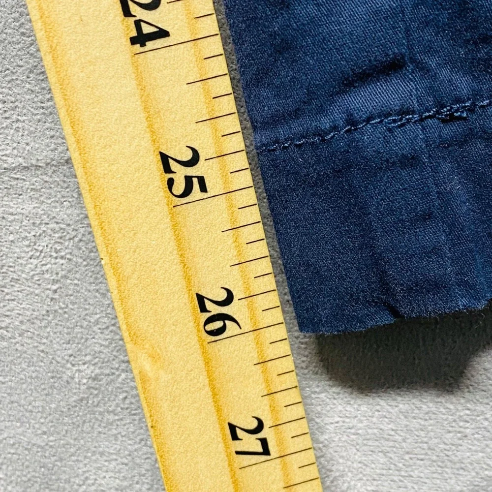 A New Day Women's Navy Straight High Rise Cropped Pants‎ Size 16 R Stretch